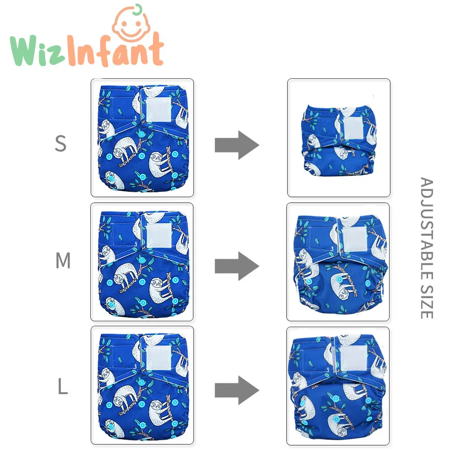 WizInfant Pañal tela bolsillo reutilizable - imagen 5