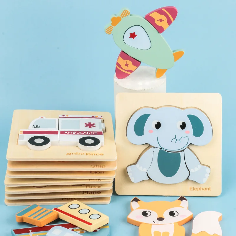 Rompecabezas madera 3D - Vista principal completa