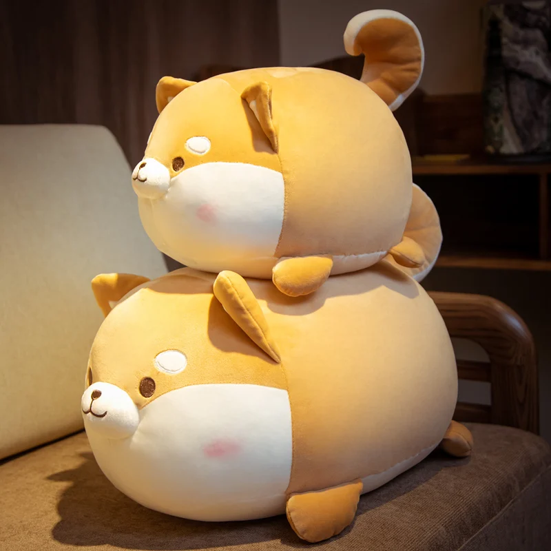 Peluche Shiba Inu kawaii – Cojín suave y almohada decorativa - imagen 5