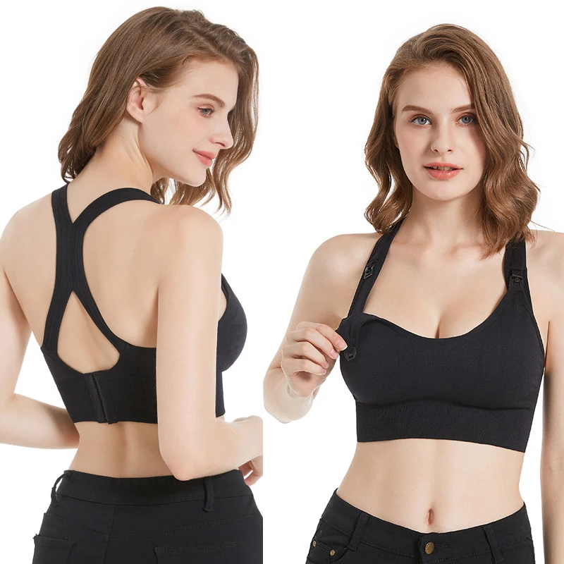 Emotion Mom-ropa deportiva de maternidad para mujer, sujetadores de lactancia, sujetador de lactancia posparto, ropa de alimentación de leche para embarazadas