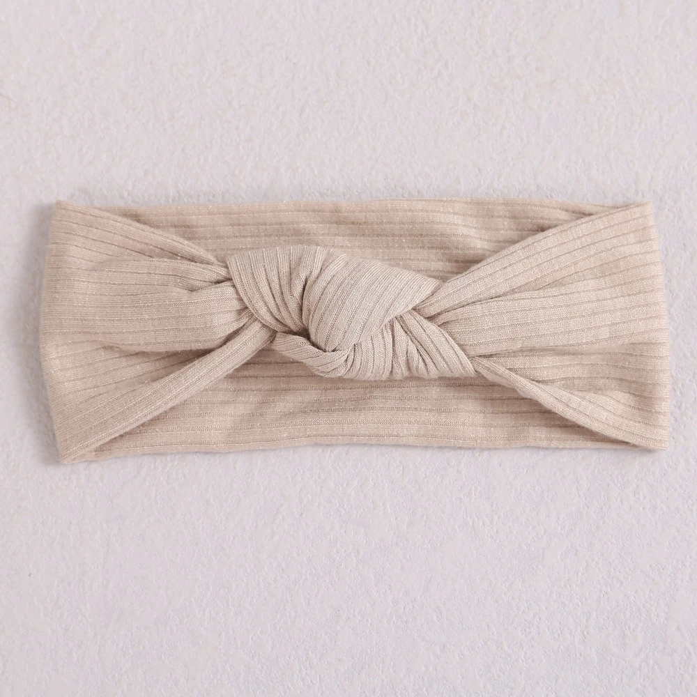 Diadema para bebé recién nacido, diadema de punto elástico para nudo torcido, turbante para niños, accesorios para el cabello para bebé - imagen 4