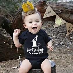 Mameluco de verano para bebé – Mono corto para fiesta de cumpleaños