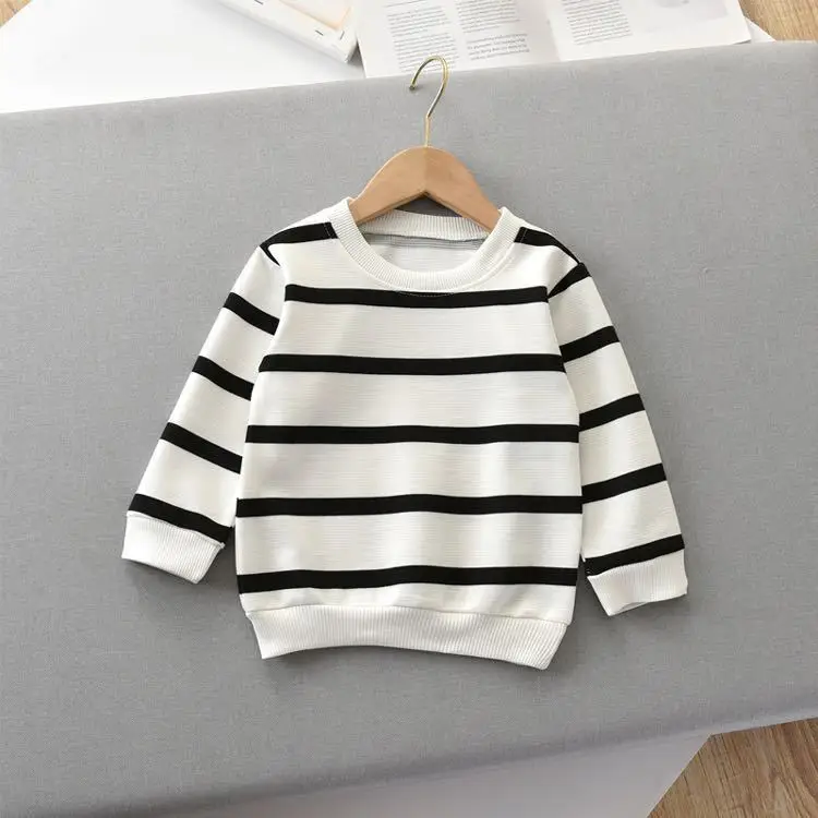 Camiseta de manga larga a rayas para niños – Primavera y otoño - imagen 2
