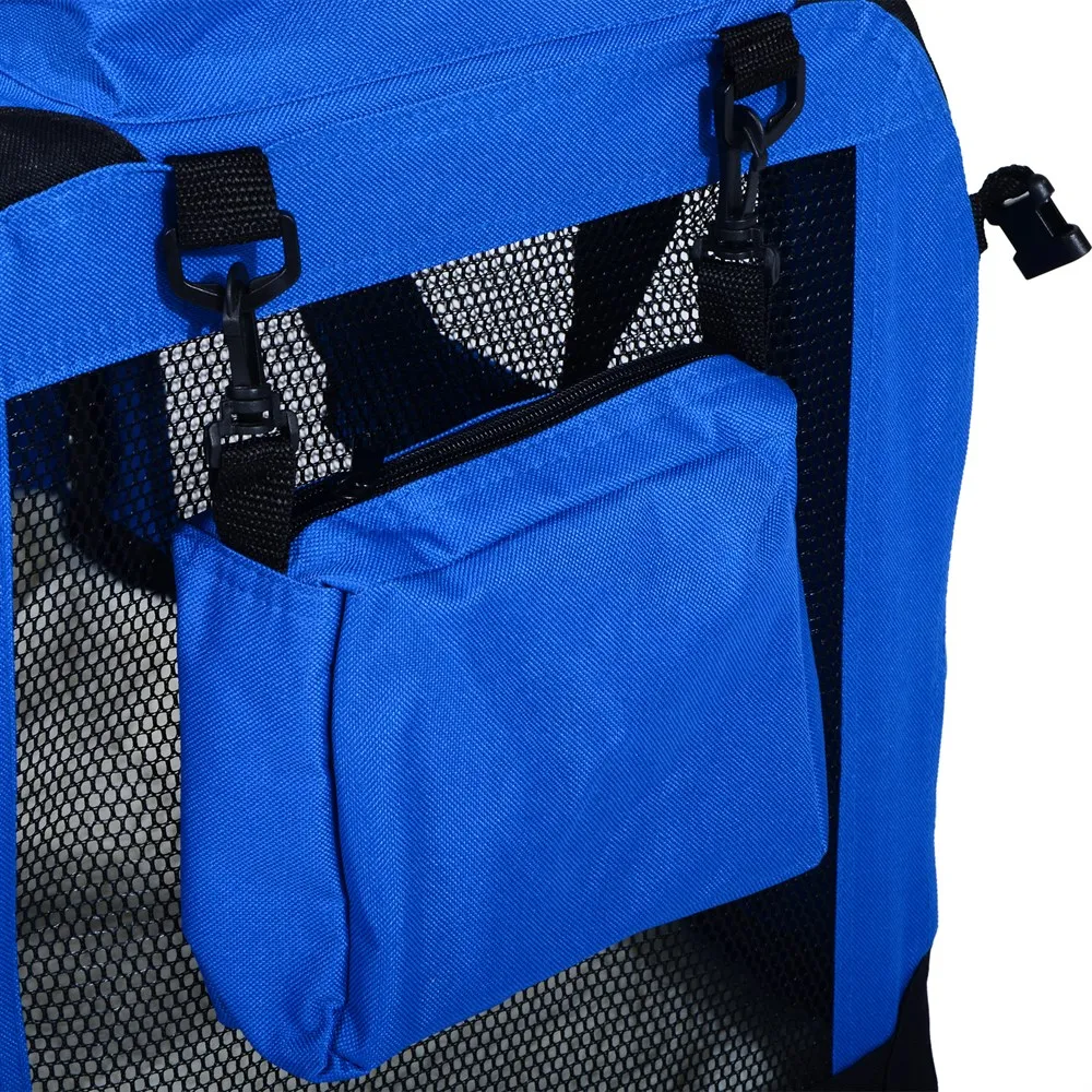 PawHut Bolsa de Transporte Perros Gatos Mascotas Viaje Tubo de Acero 4 Entradas 60 x 42 x 42 cm - imagen 5