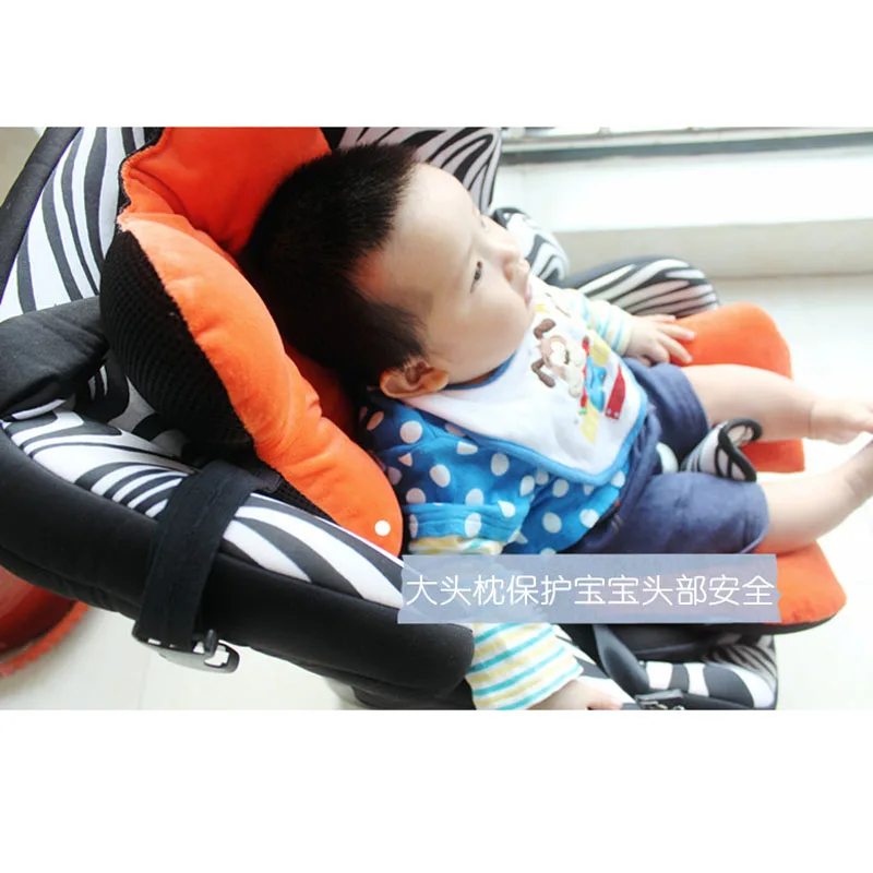 Silla de comedor gruesa, asiento de coche, cojín para cochecito, estera, acolchado para asiento, forro para cochecito de bebé, almohadilla de soporte para el cuerpo y la cabeza, protección para silla para niños - imagen 5