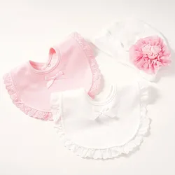 Pañuelito para eructar de algodón con forma de gato - Rosa pastel