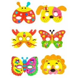 Máscara DIY de animales para niños – kit pintura arte graffiti