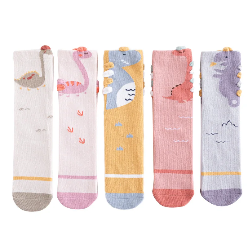 Calcetines largos de algodón con estampado de dibujos animados para niños, medias de felpa más gruesas para niños y niñas, 0-10T, Invierno - imagen 4