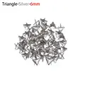 Silver-Triangle 6mm