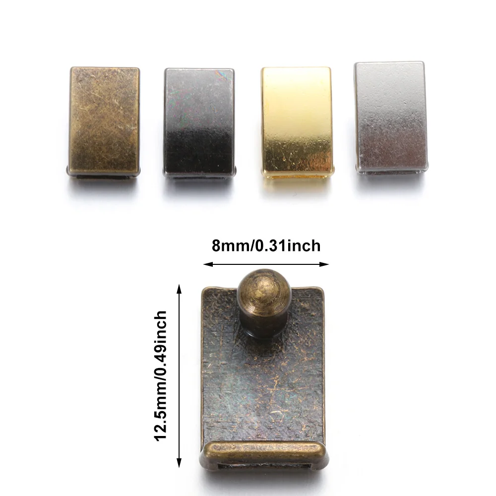 Mini hebilla de cinturón Ultra pequeña, hebillas de bolsa de ropa de muñeca, botón de pretina de Metal ultrapequeño, accesorios de costura de ropa DIY, 5 piezas - imagen 5