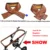 2 pcs brown big
