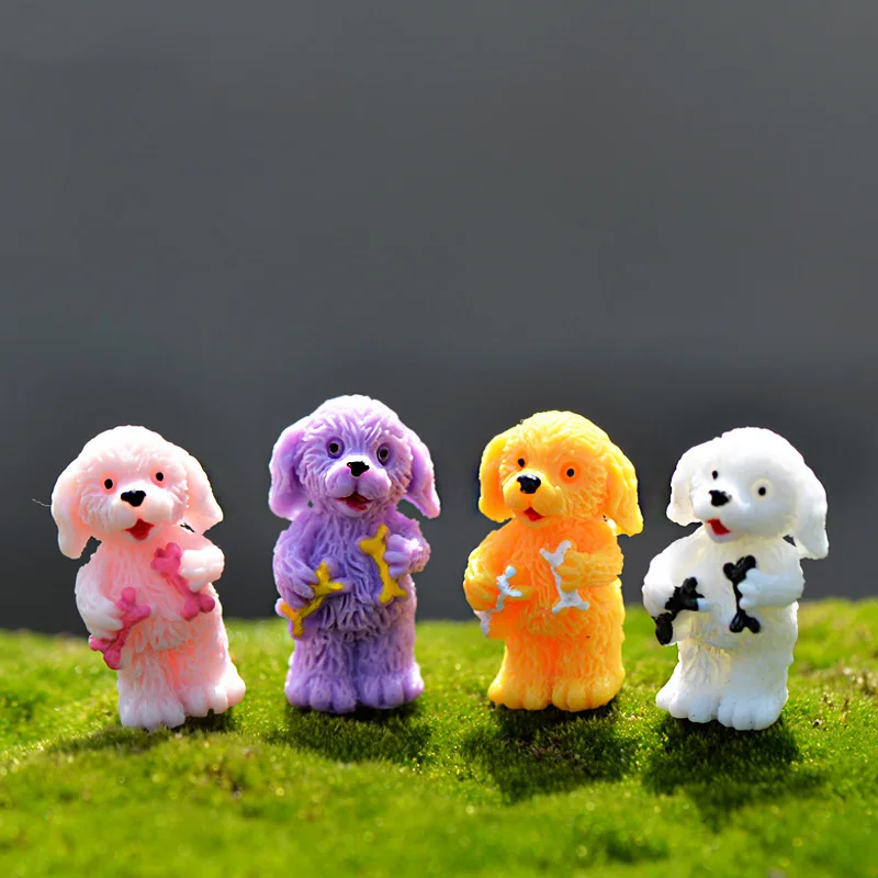 4pcs standing Dog