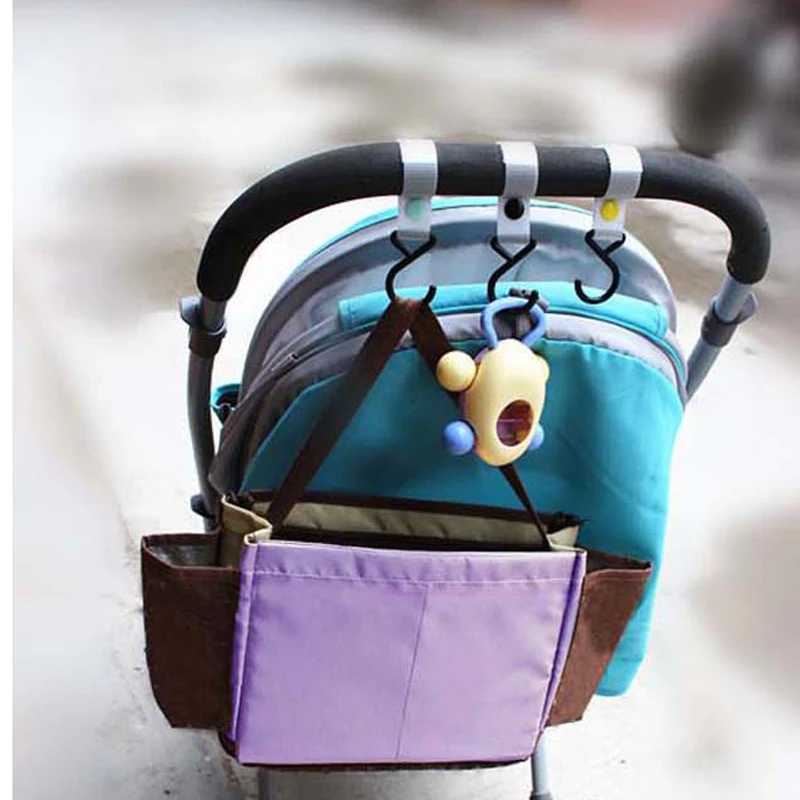 Venta caliente 10 unids/lote cochecito de bebé gancho organizador de cochecito, accesorios de cochecito de bebé, cochecito de bebé yoya, accessoire poussette - imagen 3