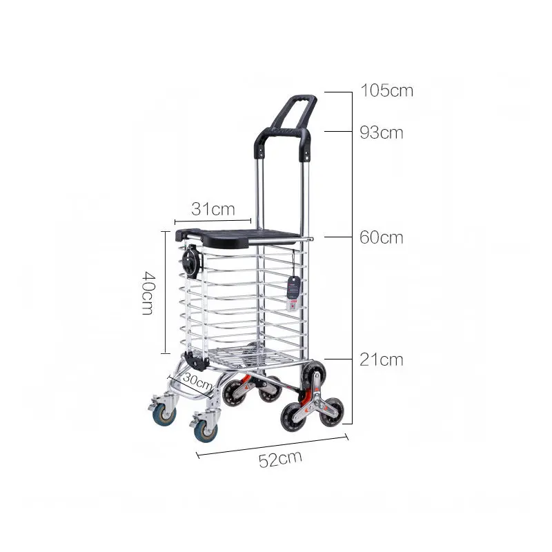 Carrito plegable multifunción con asiento y portavasos para niños - imagen 5