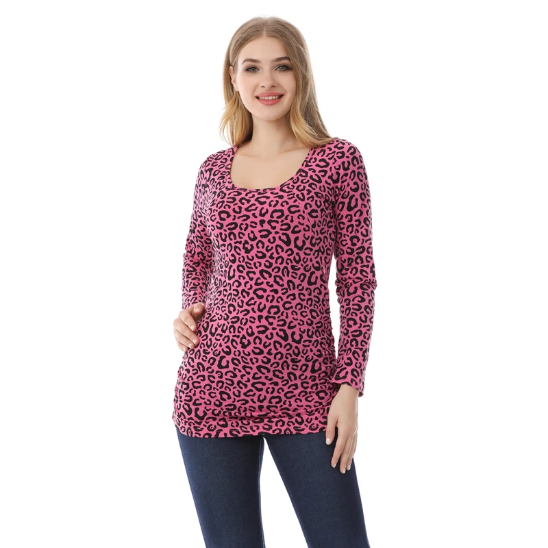 2025 otoño primavera ropa de maternidad de manga larga Tops de lactancia para mujeres embarazadas camisetas de lactancia camiseta de lactancia - imagen 3