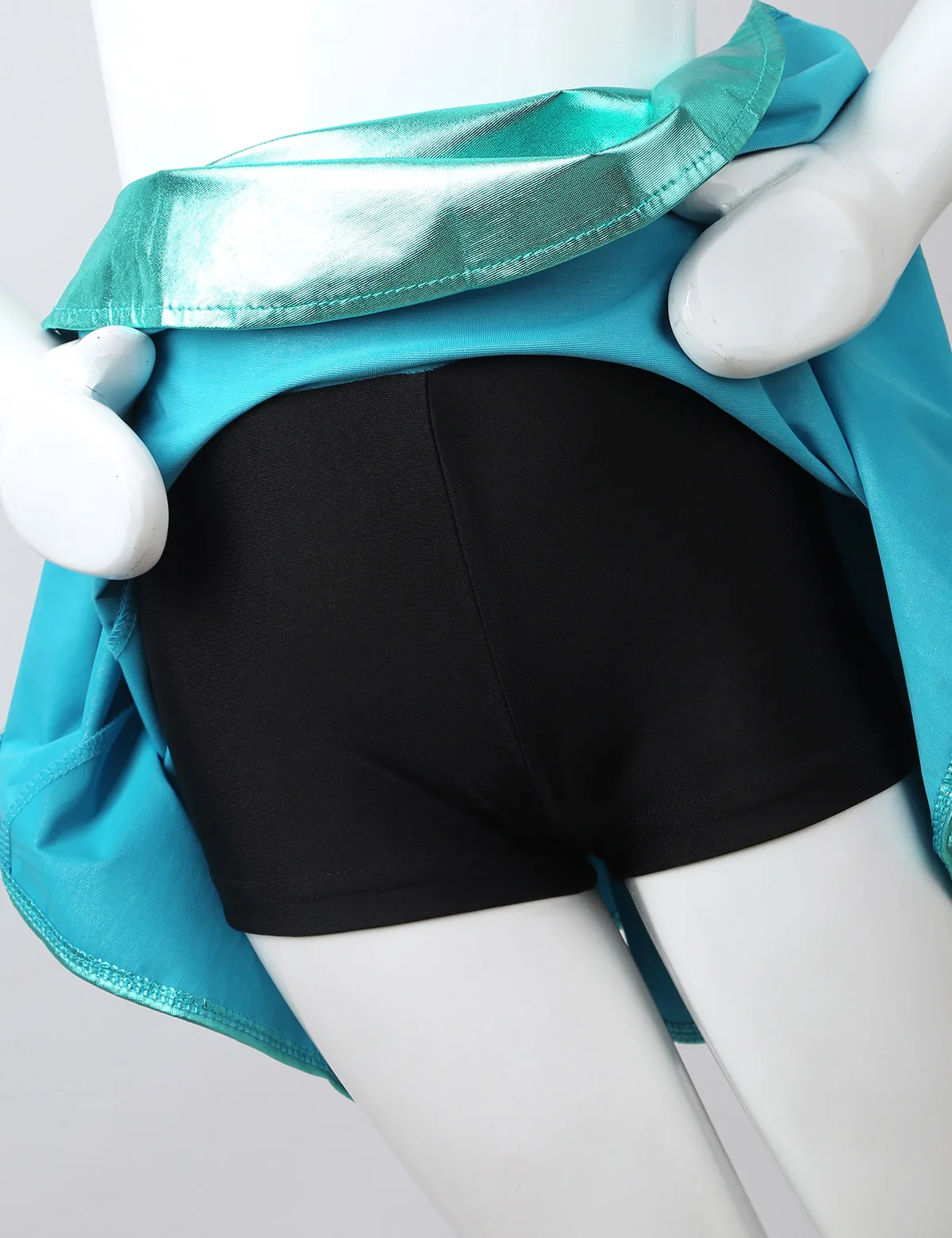 Minifalda plisada brillante metalizada para niña – Cintura elástica - imagen 5