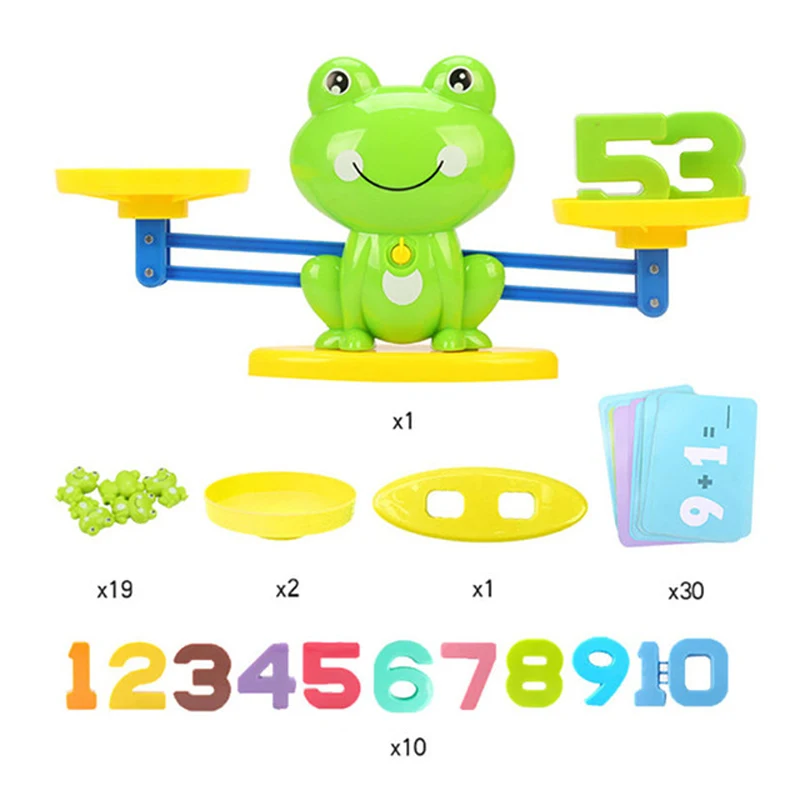 Balanza de equilibrio mono Montessori – Juguete educativo de números y colores - imagen 2