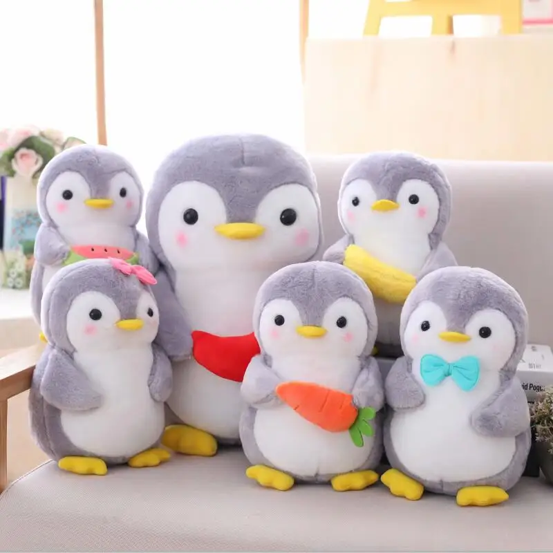 Peluche pingüino frutal suave para niños – Juguete de cumpleaños