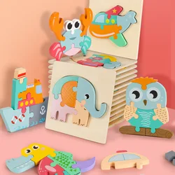 Puzzle educativo de madera 3D para niños – Rompecabezas infantil