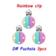 3pcs fuchsia