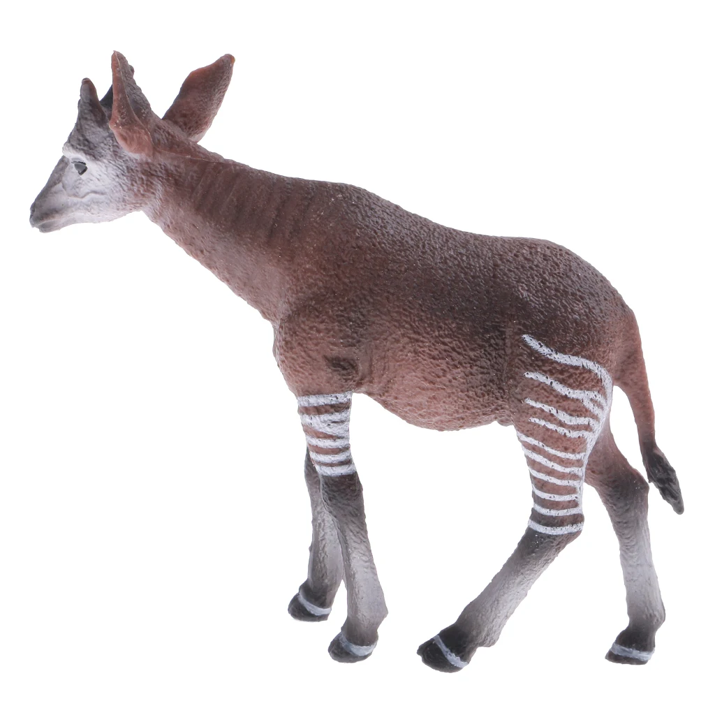 Realistic Okapi Wildlife Animal Figurine Model Action Figure Kids Toy Gift