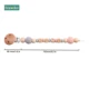 Peach Pacifier Chain