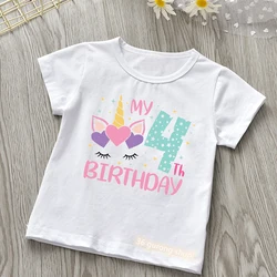 Camiseta unicornio para niña – Look mágico de cumpleaños