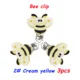 3pcs cream yellow