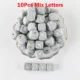 10pcs Mix Letter