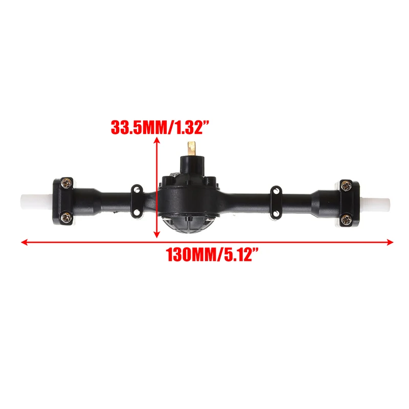 3pcs 1 Set Metal Gear Front + Middle + Rear Axle Bridge Replacement For WPL B36 B16 RC Car Spare Parts