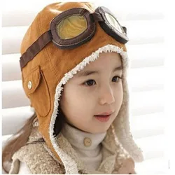 Gorro aviador de punto para bebé - Cálido y suave para invierno