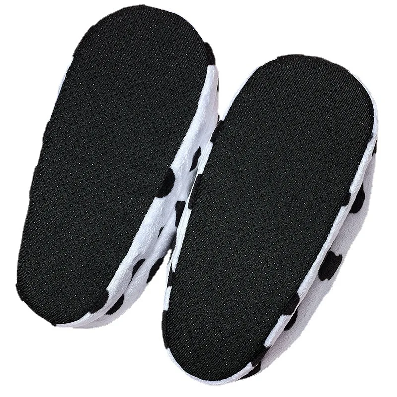 Zapatillas de casa peludas para mujer, zapatos de algodón de piel de invierno, felpa cálida, lindas, pantuflas mullidas para el hogar, zapatos planos suaves para mujer - imagen 5