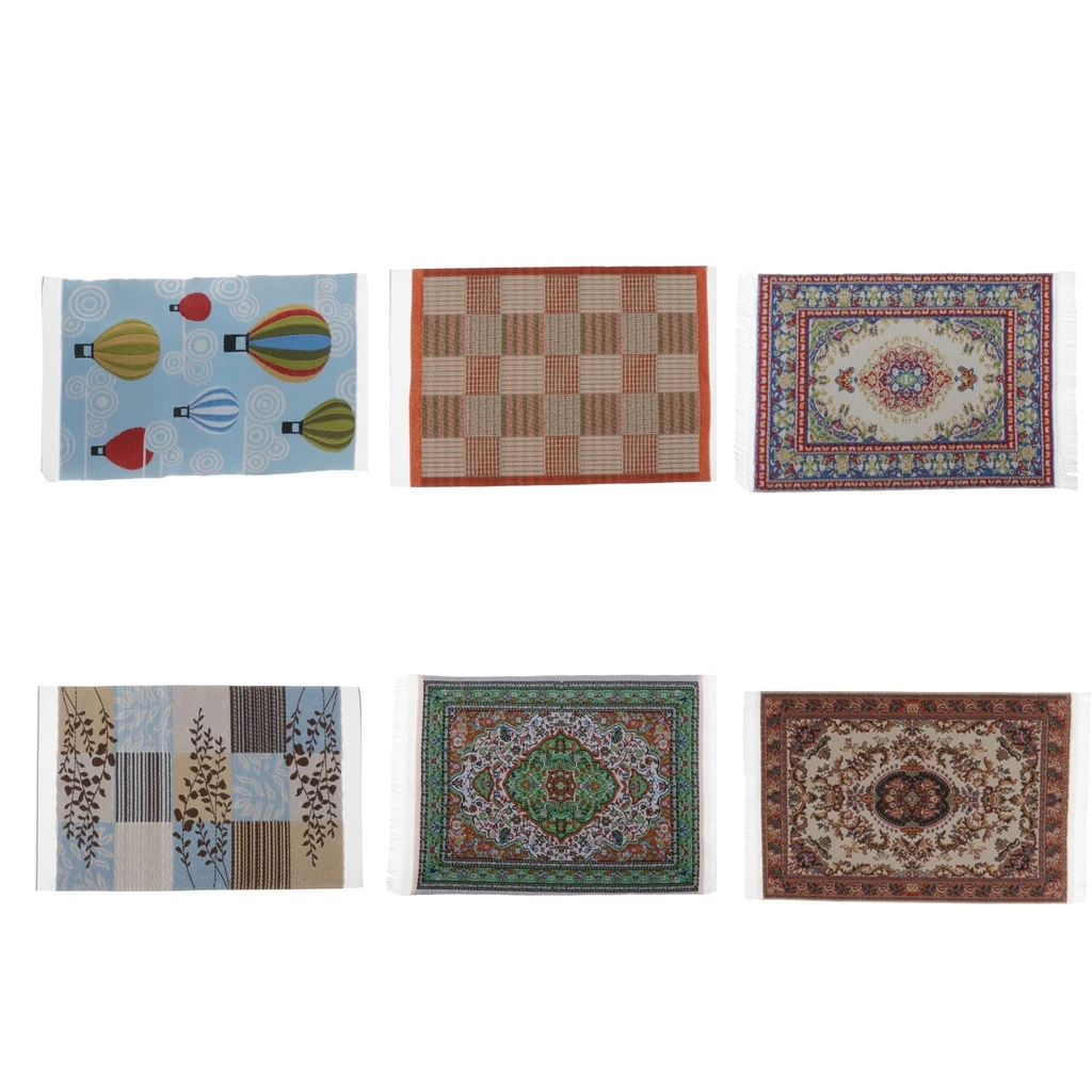 12th Miniatures Dollhouse Carpet Dollhouse Furniture Turkish Oriental Design