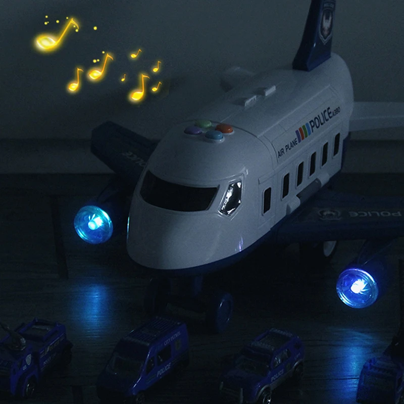 QWZ, nuevo avión de simulación de pista, avión de juguete de inercia con luces, música, avión de pasajeros de gran tamaño, avión de línea para niños, coche de juguete, regalos - imagen 4