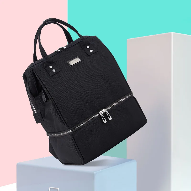 2025 nuevo bolso de bebé, bolsas de pañales de moda, bolsa de pañales grande, mochila, bolsas de maternidad para madre, mochila de pañales para bebé, gota gratis - imagen 2