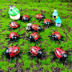 Mini mariquitas decorativas para habitación infantil y jardín
