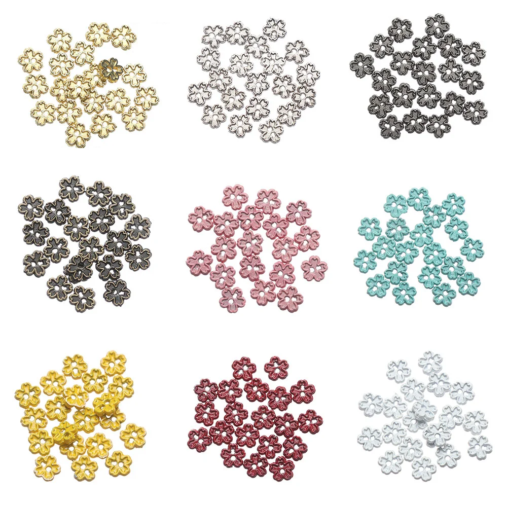 Mini botones con forma de flor para ropa de muñeca, hebillas de Metal para ropa, juguetes de peluche, Material de costura DIY, accesorios para muñecas, 4mm, 20 piezas - imagen 2