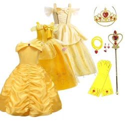 Disfraz de Bella para niñas – Vestido elegante de La Bella y la Bestia