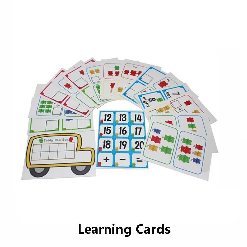 1 set learning cards