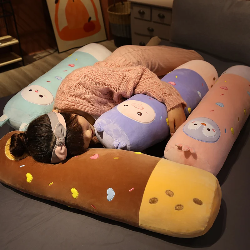 Almohada larga de peluche para niños Kawaii – cojín animal suave - imagen 5