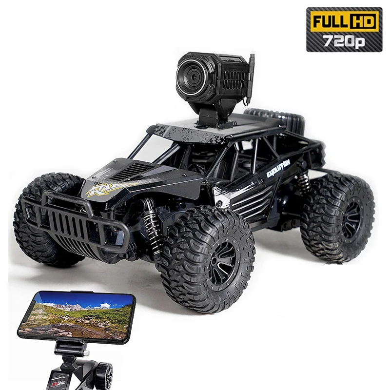 Coche teledirigido de escalada de alta velocidad, coche de control remoto de escala 1:16, 2,4 GHz, 2WD, con cámara HD, Buggy todoterreno, juguete de transmisión en tiempo Real - imagen 5