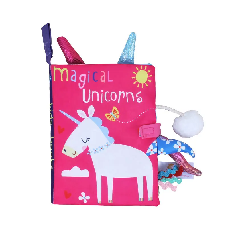 0-36M Baby Vroeg Leren Speelgoed Staart Doek Boek Ouder-kind Interactief Geluid Papier Puzzel Rammelaar - imagen 5