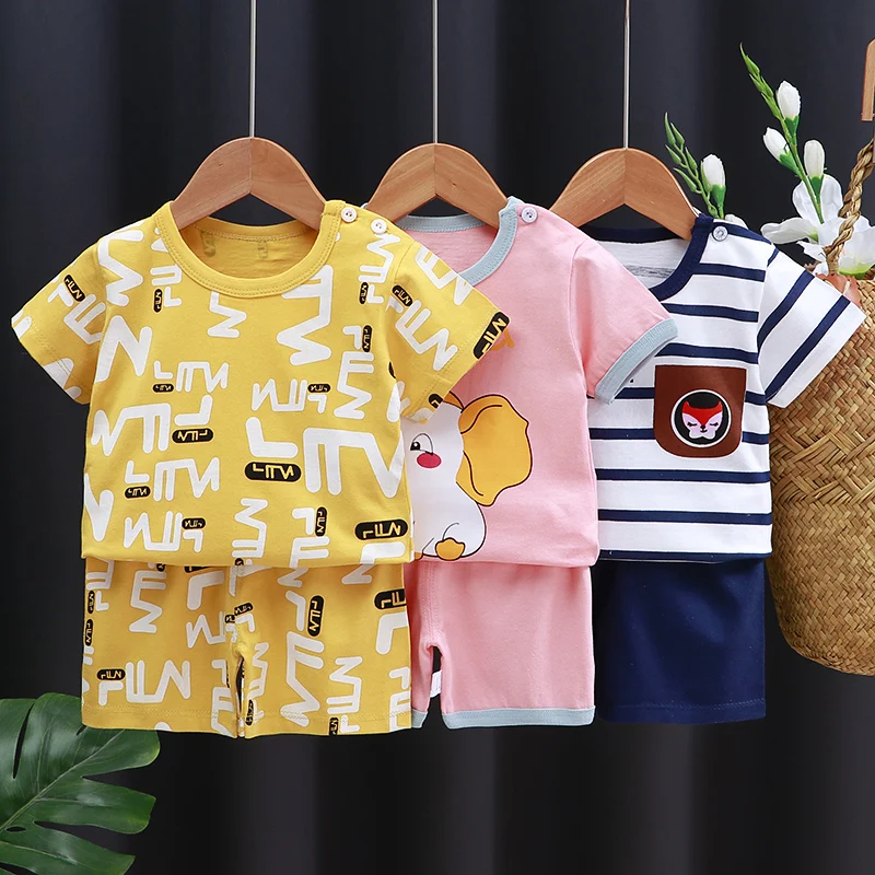 Conjunto infantil de verano en algodón con dibujos para niños - imagen 3