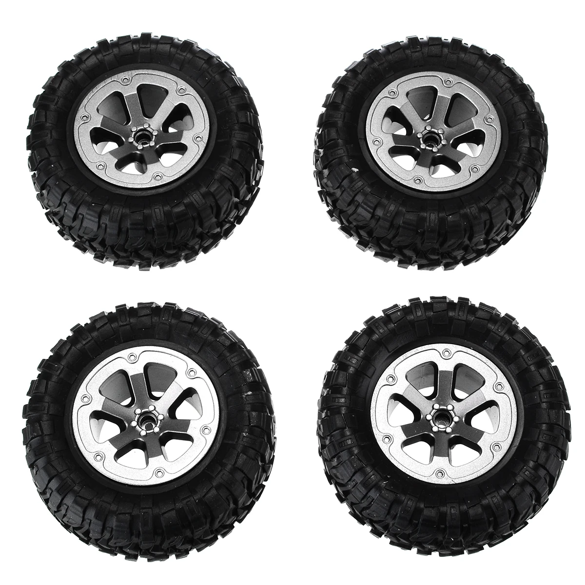 New Arrival 4 Pcs Upgrade Rubber Track Wheels Spare Parts Remote Control Truck Wheels For WPL B-1 B-14 C-14 1/16 RC Car Truck