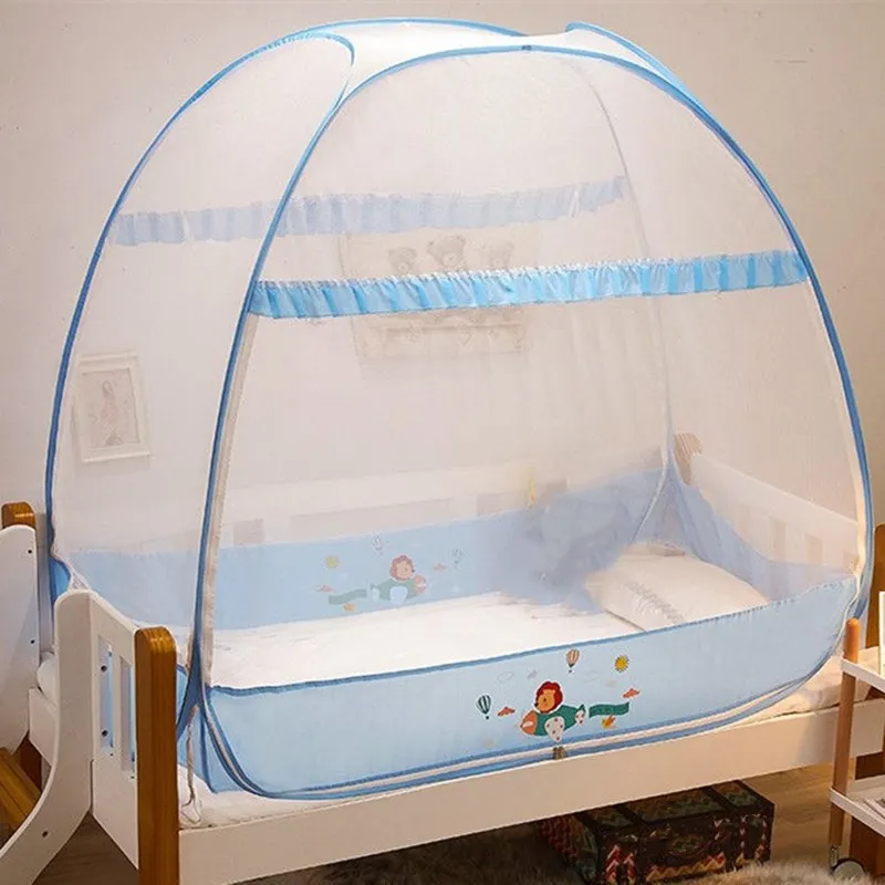 Mosquitera para cuna portátil plegable con dibujos animados exteriores - imagen 4