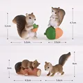 4pcs Grey Squirrel