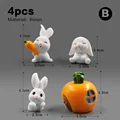 4pcs Rabbit Carrot-B