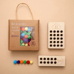 Tablero Montessori de madera con letras mayúsculas y minúsculas