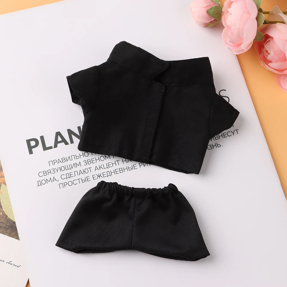 Pantalones de camisa de muñeca linda, abrigo de Cuello de camisa de muñeca, Animal de peluche, accesorios de ropa de muñeca, juguetes para niños, regalos de cumpleaños, 20cm - imagen 4