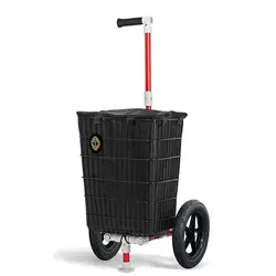 Carrito remolque para bicicleta 2 en 1 con ruedas de goma no inflables